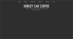 Desktop Screenshot of horleycarcentre.com